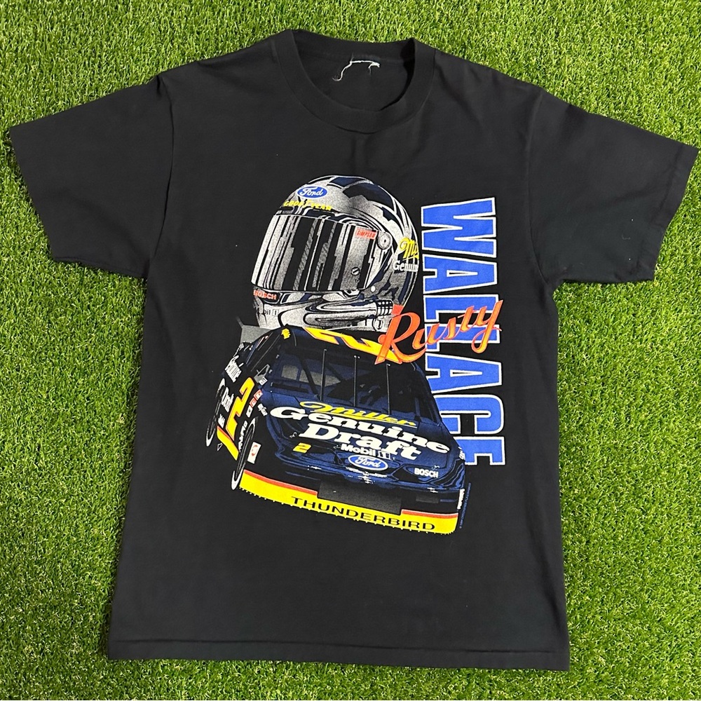 Vintage 1994 Rusty Wallace Checkered Flag Sports T-Shirt